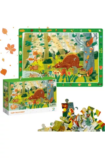 Puzzle obserwacyjne 80 el. Bajkowy las Dodo