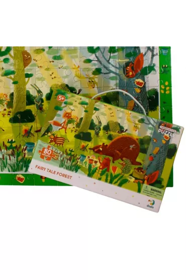 Puzzle obserwacyjne 80 el. Bajkowy las Dodo