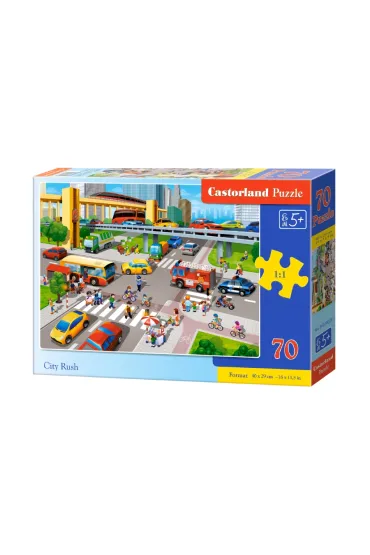 Puzzle 70 el. City Rush Castorland