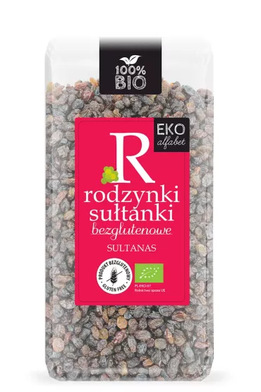 Eko Alfabet Rodzynki sutanki bezglutenowe 400 g Bio