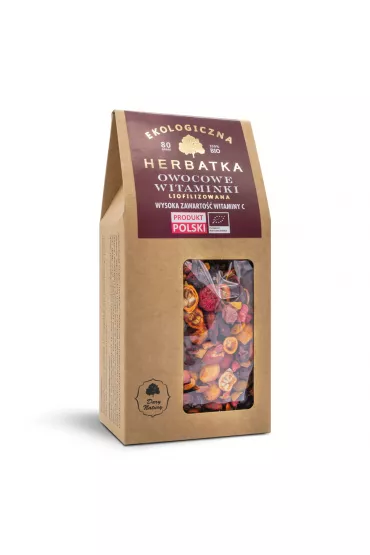Dary Natury Herbatka liofilizowana owocowe witaminki 80 g Bio