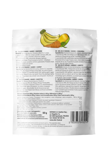Diet-Food �elki banan, mango, marchew 50 g Bio