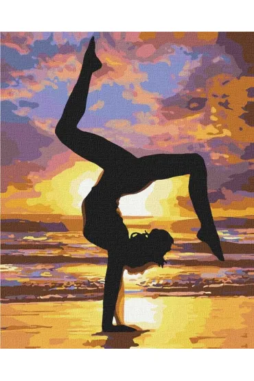 Ideyka Malowanie po numerach - Joga o zachodzie 40x50cm