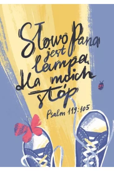 Poczt�wka z kolorowank� S�owo Pana jest lamp� - Maria  Garcarz