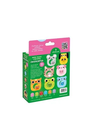 CzuCzu Moje puzzle z dziurk� Zwierz�tka 12 mies.+ Bright Junior Media