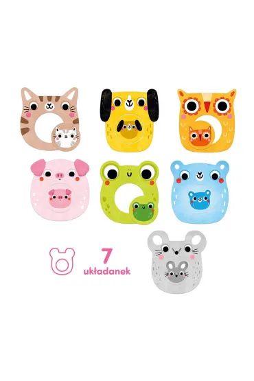 CzuCzu Moje puzzle z dziurk� Zwierz�tka 12 mies.+ Bright Junior Media