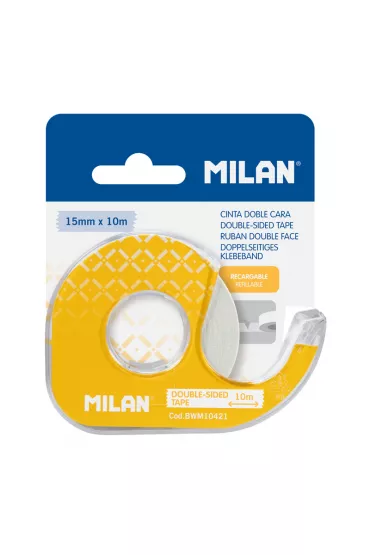 Milan Ta�ma dwustronna z dyspenserem 15mm x 10m