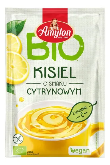 Amylon Kisiel cytrynowy bezglutenowy Zestaw 4 x 30 g Bio