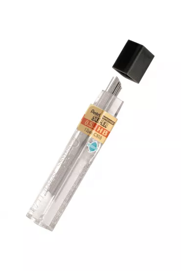 Pentel Grafity o��wkowe Hi-Polymer twardo�� HB 12 szt.