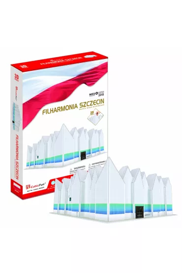 Puzzle 3D 98 el. Filharmonia Szczecin. Zestaw XL Cubic Fun