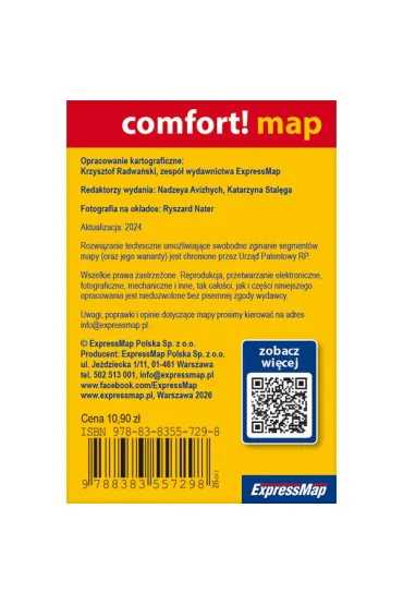 Bieszczady laminowana mapa turystyczna mini 1:200 000 minimapa