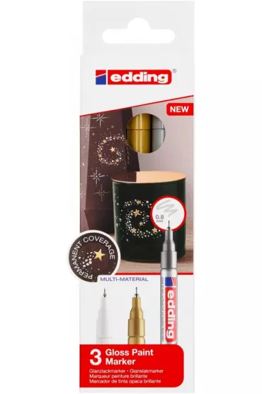 Edding Marker olejowy b�yszcz�cy metaliczny 0,8 mm