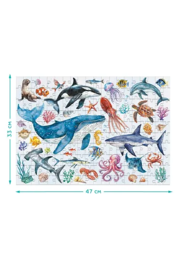 Puzzle 200 el. Montessori Zwierz�ta oceaniczne Dodo