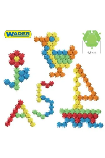 Klocki puzzle 88 el. w okr�g�ym wiadrze 41610 Wader