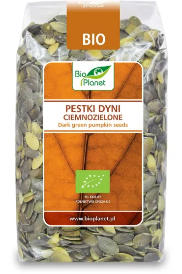 Bio Planet Pestki dyni ciemnozielone 350 g Bio