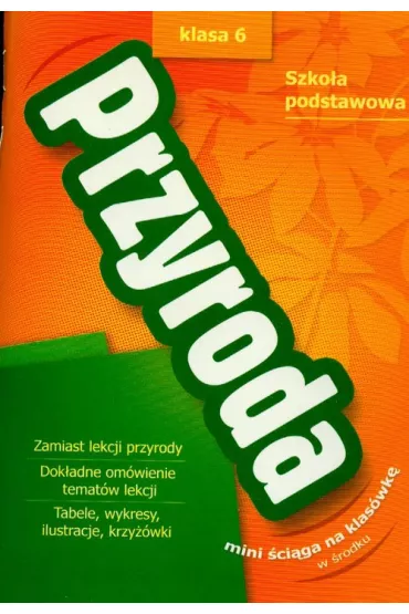 Przyroda. Szko�a podstawowa. Klasa 6 - Anna Raczek