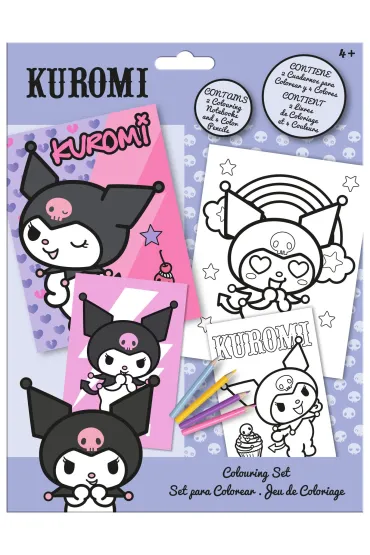 Kolorowanki z kredkami Kuromi KU00019