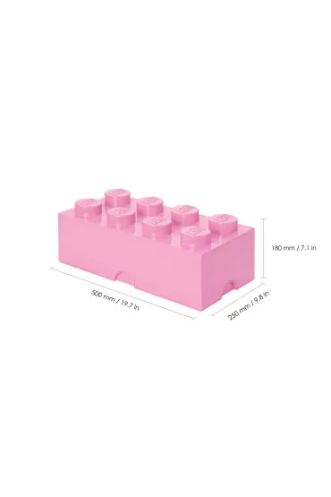 Pojemnik klocek LEGO Brick 8 Jasnor�owy