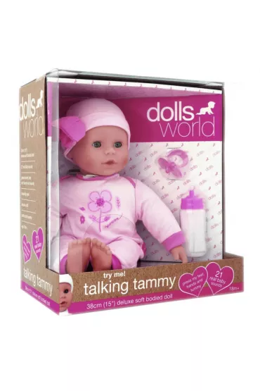 Lalka bobas. Talking Tammy 38 cm Dolls World