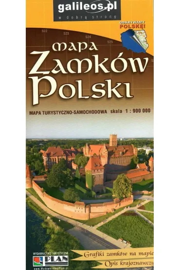 Mapa zamk�w Polski