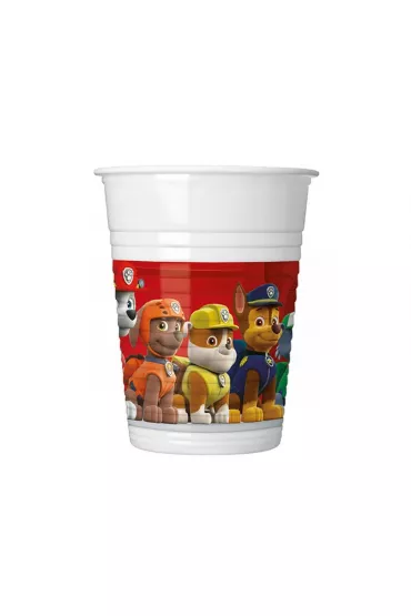 Kubeczki plastikowe Psi Patrol 200ml 8 szt.