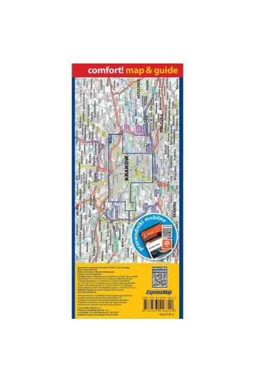 Krak�w laminowany map&guide 2w1 przewodnik i mapa