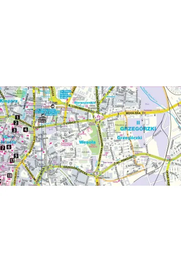 Krak�w laminowany map&guide 2w1 przewodnik i mapa