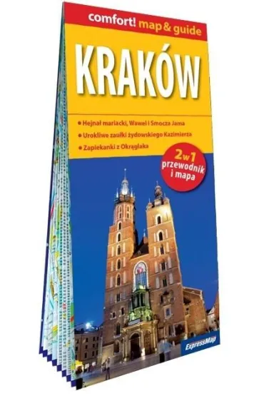 Krak�w laminowany map&guide 2w1 przewodnik i mapa