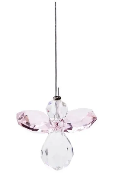 Zawieszka Crystal angel - Rose Quartz
