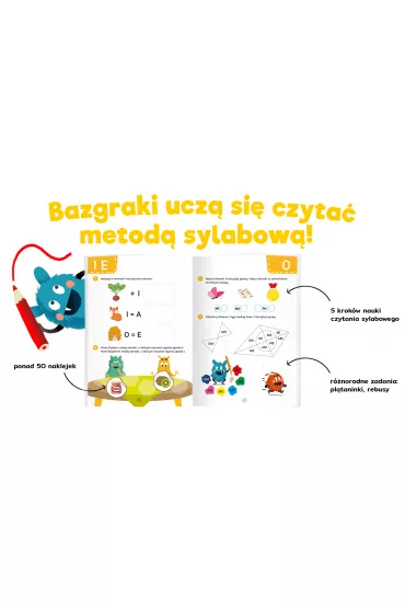 Bazgraki czytaj� sylabami. Czytanie sylabowe. �wiczenia. Kapitan Nauka - Katarzyna Urbaniak, Robert Jasi�ski, Zuzanna  Osuchowska