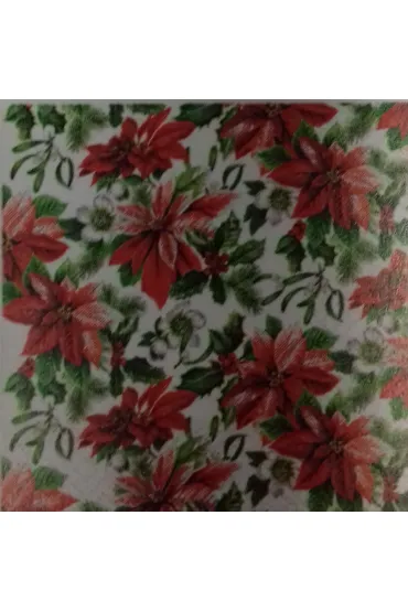 Paw Serwetka BN Decor cocktail Glory poinsettia 25x25 20 szt.