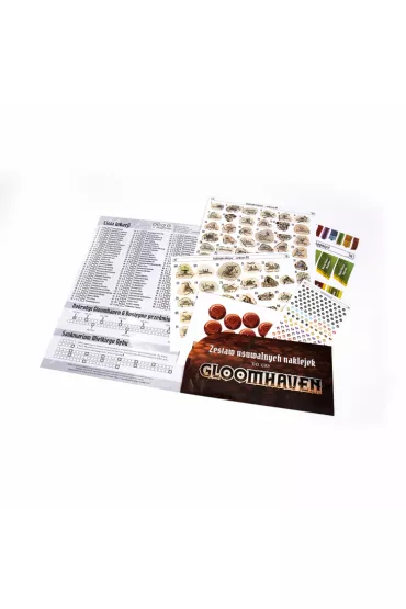 Albi Gloomhaven Stickers. Zestaw usuwalnych naklejek