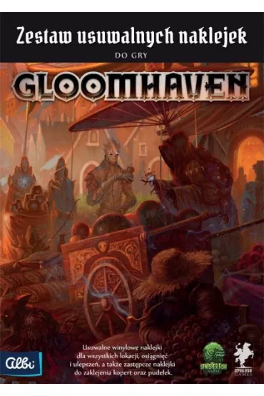 Albi Gloomhaven Stickers. Zestaw usuwalnych naklejek