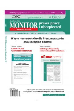 ePrasa Monitor Prawa Pracy i Ubezpiecze 19/2013