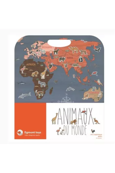 Puzzle Du�a uk�adanka magnetyczna Zwierz�ta �wiata Egmont Toys