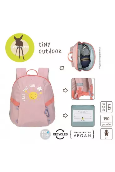 Lassig Plecak mini Tiny Outdoor Sunshine peach rowy