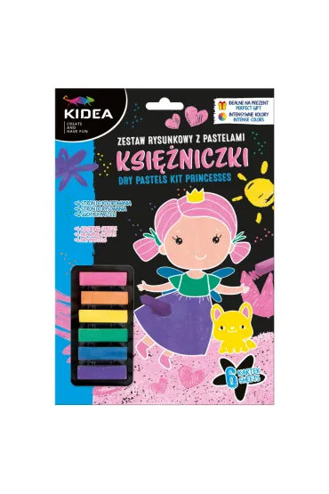Zestaw rysunkowy z pastelami Ksi�niczki