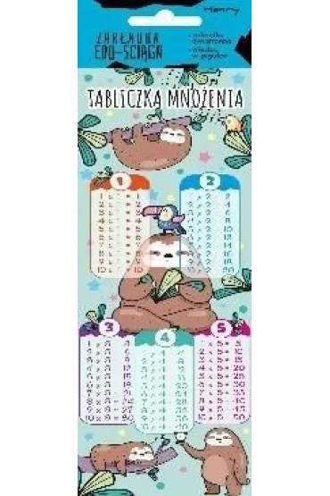 Zak�adka edu-�ci�ga. Tabliczka mno�enia - Leniwce