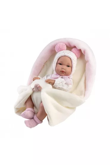 Lalka winylowa bobas Bimba ze �piworkiem 35cm Llorens