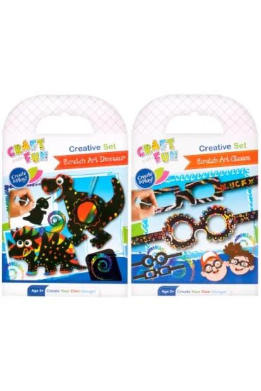 Craft with Fun Zestaw kreatywny Dino/Okulary