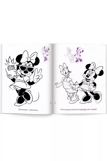 Minnie. Naklejam i koloruj� NAK-9114