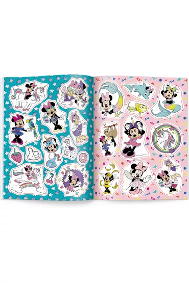 Minnie. Naklejam i koloruj� NAK-9114
