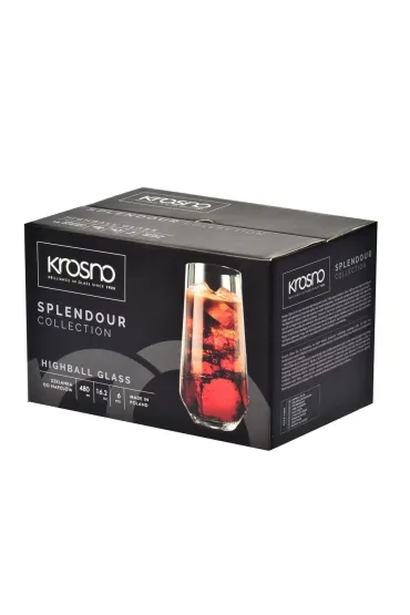 Szklanki long drink Splendour 480 ml komplet