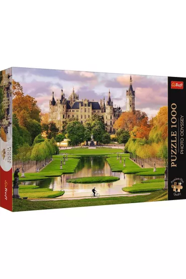 Puzzle 1000 el. Zamek w Schwerinie, Niemcy Trefl