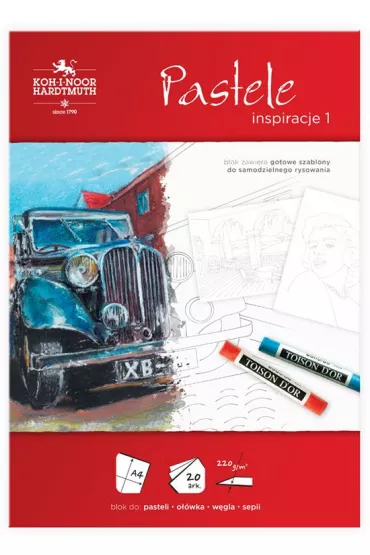 Koh-I-Noor Blok Pastele Inspiracje A4 220 g 20 kartek