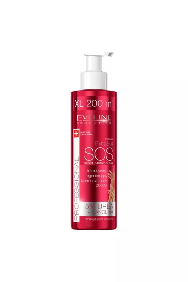 Eveline Cosmetics Extra Soft SOS intensywnie regeneruj�cy krem-opatrunek do r�k 5% urea + lanolina 200 ml