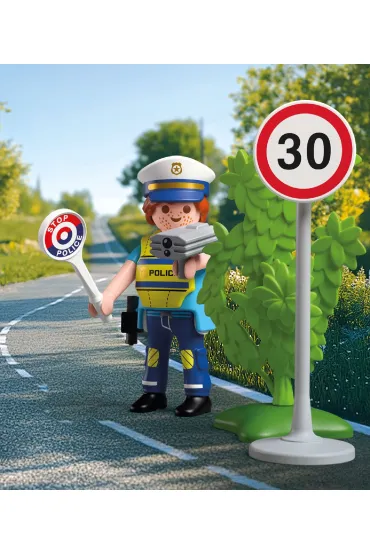 Playmobil Special Plus Policjant z radarem do pomiaru pr�dko�ci 72029
