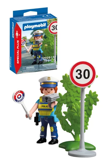Playmobil Special Plus Policjant z radarem do pomiaru pr�dko�ci 72029
