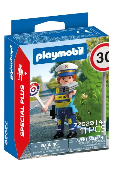 Playmobil Special Plus Policjant z radarem do pomiaru pr�dko�ci 72029