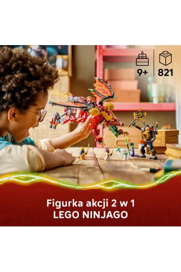 LEGO NINJAGO Transformuj�cy smoczy mech Wyldfyre 71868